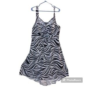 En Focus Midi Zebra Striped dress SKUW279